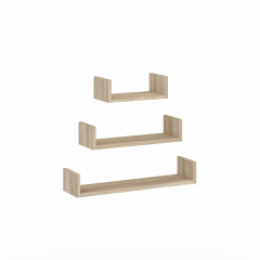 Набір настінних полиць Паріс дуб сонома 30/45/60х15х10 Кам'янка-Дніпровська