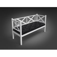 Офіний диван Грін-Трик-Лофт 140 см металевий з м'яким сидінням