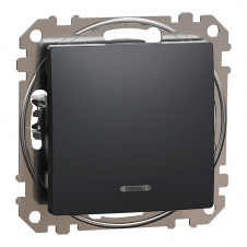 Перекрестный переключатель Schneider Electric Sedna Design & Elements с подсветкой черный (SDD114107L)