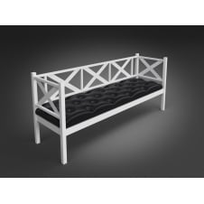 Офісний диван-софа Грін-Трик-Лофт 180 см металевий із м'яким сидінням