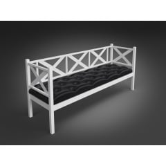 Офісний диван-софа Грін-Трик-Лофт 180 см металевий із м'яким сидінням Ладан