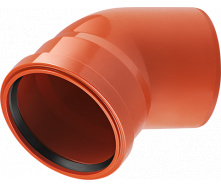 Колено канализационное из ПВХ Magnaplast Ø110/45°