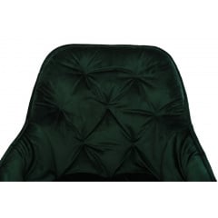 Комплект обеденных стульев Арис М-65 (4 шт.) с подлокотниками, велюр Изумруд/черный, для кухни, столовой, 860×580×590 мм Миргород