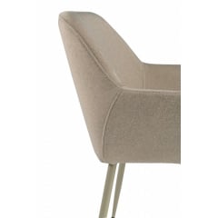 Комплект стульев обеденных Терра М-220 (6 шт.) с подлокотниками, мохер Макадамия/капучино, для кухни, столовой, 830×550×580 мм Мелитополь