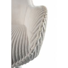 Комплект стільців обідніх Лінн М-240 (2 шт.) з підлокітниками для кухні, кухні, вельвет Білий антик/білий, 850х580х580 мм Житомир