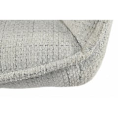 Стул обеденный с подлокотниками Осло М-235, для кухни, столовой, ткань фактурная Нежно белый/белый, 850х600х610 мм Купянск