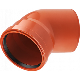 Колено канализационное из ПВХ Magnaplast Ø110/45°