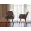 Комплект обеденных стульев Арис М-65 (2 шт.) с подлокотниками, велюр Коричневый/черный, для кухни, столовой, 860×580×590 мм Киев