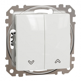 Выключатель для жалюзи Schneider Electric Sedna Design & Elements белый (SDD111104)