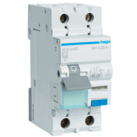 Устройство защитного отключения Hager ADA916D B 16A 1P+N 6кА 30мА