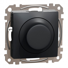 Универсальный поворотный светорегулятор Schneider Electric черный (SDD114502)