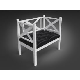 Крісло-диван Грін-Трик-Лофт металеве з мяким сидінням на ніжках