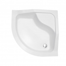 Піддон півкруглий Besco Oliver I 90Х90Х15/25 з підвищеним сидінням + ніжки (#BAO-90-NR)