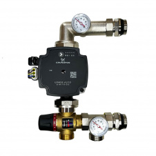 Змішувальний вузол для теплої підлоги Tervix Mixset 1 з насосом та клапаном TMV (521451)