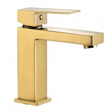 Змішувач для раковини VBI Loreno Gold низький золото (VBI-050200GL)