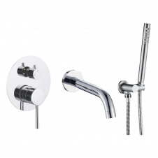 Змішувач для ванни і душу VBI Milano Chrome прихованого монтажу хром (VBI-050107CH)