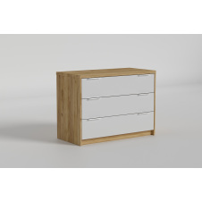 Комод Aura/Аура №1 з кришкою 32 мм, Готові кольорові рішення Дуб Крафт золотий
