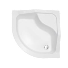 Піддон півкруглий Besco Oliver I 90Х90Х15/25 з підвищеним сидінням + ніжки (#BAO-90-NR) Куп'янськ