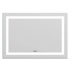 Дзеркало Imprese Option 70х100 з підсвіткою, підігрівом і часами (m08607600ME) Васильків