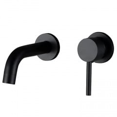 Змішувач для раковини VBI Milano Black прихованого монтажу чорний (VBI-050102BL) Коломия