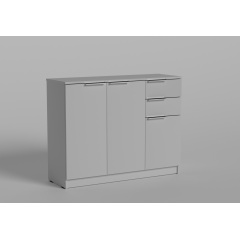 Комод 8, Готові кольорові рішення Біле дерево Лосиновка