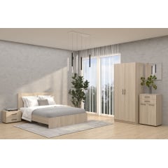 Тумба для взуття Luna/Луна, Готові кольорові рішення Дуб Бароко Рістретто Ковель