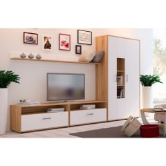 Вітальня Franco/Франко Комплект 1, Готові кольорові рішення Дуб Бароко Бурштиновий Кам'янське