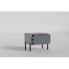 Тумба приліжкова Leada/Леада №6, Готові кольорові рішення Дуб Евок скам'янілий Ромни