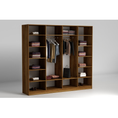 Шкаф распашной 2000 4-дв. Noir/Нуар, Готові кольорові рішення Дуб Крафт білий Львов