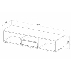 Тумба під ТБ Emily 1 (Емілі1), Готові кольорові рішення Вибір ДСП Бердянск