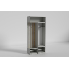 Передпокій Space/Спейс №2, Готові кольорові рішення Дуб Евок скам'янілий Дніпрорудне