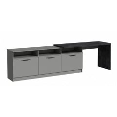 Тумба під ТБ Rosso/Россо розпашна 3000х600х804, Готові кольорові рішення Сатин Первомайск