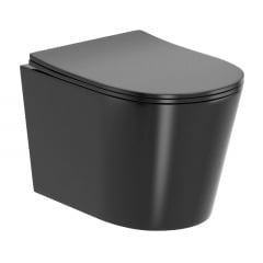 Унітаз підвісний Imprese JESS Rimless, чорний матовий Сміла