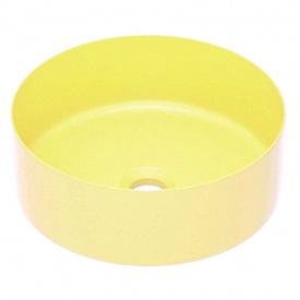 Умивальник накладний Imprese круглий жовтий матовий (i11102MY)
