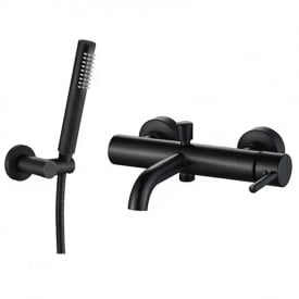 Змішувач для ванни і душу VBI Milano Black настінний чорний (VBI-050106BL)