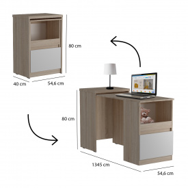 Стіл-трансформер Smart/Смарт 5, Готові кольорові рішення Біла Аляска