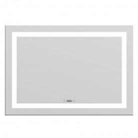 Дзеркало Imprese Option 70х100 з підсвіткою, підігрівом і часами (m08607600ME)