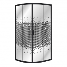 Душова кабіна Eger Tisza BN 900x900x2000 чорний/negy з піддоном