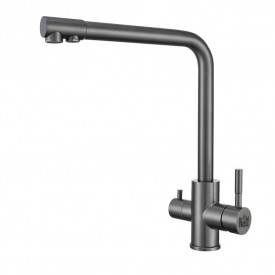 Змішувач для кухні з підключенням до фільтру Nett FGr-33 Frosh графіт (034020)