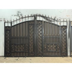 Кованые ворота с калиткой и пиками Київ