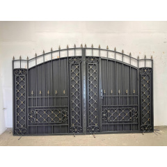 Кованые ворота с калиткой и пиками Київ