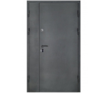 Вхідні двері Тітан полуторні сірі RAL 8016