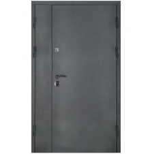Вхідні двері Тітан полуторні сірі RAL 8016