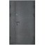Входная дверь Титан полуторная серая RAL 8016 Сарны
