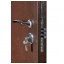 Входная дверь Титан полуторная коричневая RAL 8016 Вознесенск