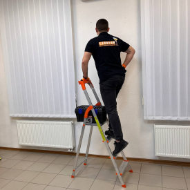 Стремянка на 4 ступени алюминиевая 1 м Стандарт