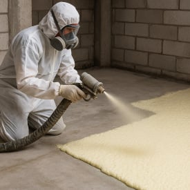 Утеплення підлоги ППУ під стяжку