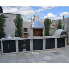 Помпейская печь лофт с фасадами Ковель