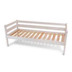 Дитяче ліжко Babyson2 біле 80x190 см на ніжках дерев'яне для дівчинки Нова Каховка