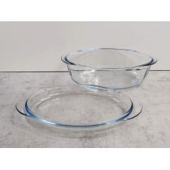 Каструля скляна (каченя) 4 л овальна з кришкою Pyrex 459A000 Івано-Франківськ